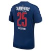 Maillot de Foot Paris Saint-Germain 1 Star Champions of Europe Domicile 2024-25